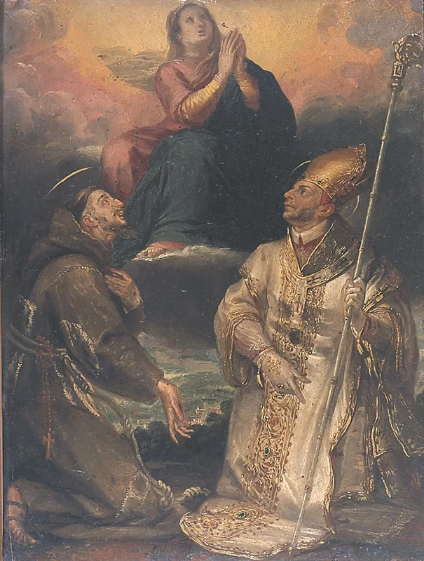 Giovan Battista Crespi, detto Cerano - 133, Madonna assunta con San Francesco d'Assisi e San Carlo Borromeo, Pinacoteca Brera, Milano, attribuito